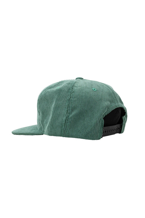 Dark Seas Tridents Corduroy Hat - Green - Back