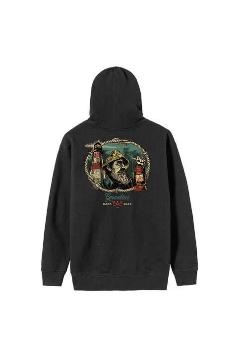 Dark Seas Watchman Fleece - Black- Back