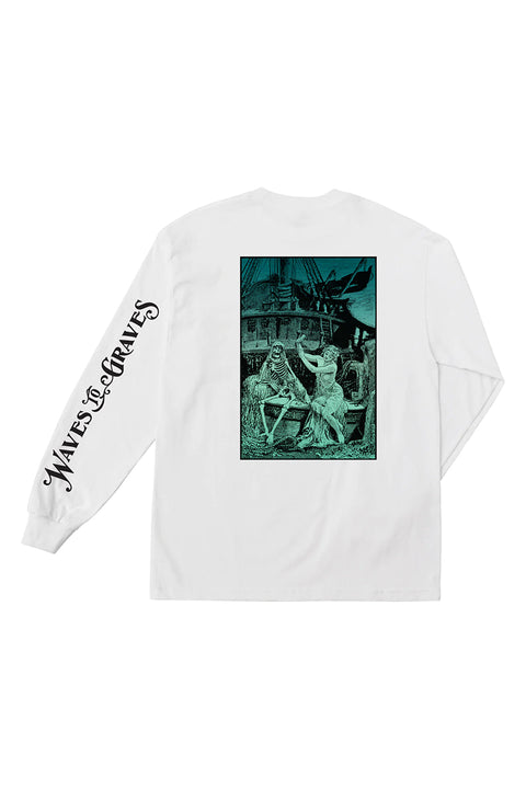 Dark Seas Til Death L/S Tee - White