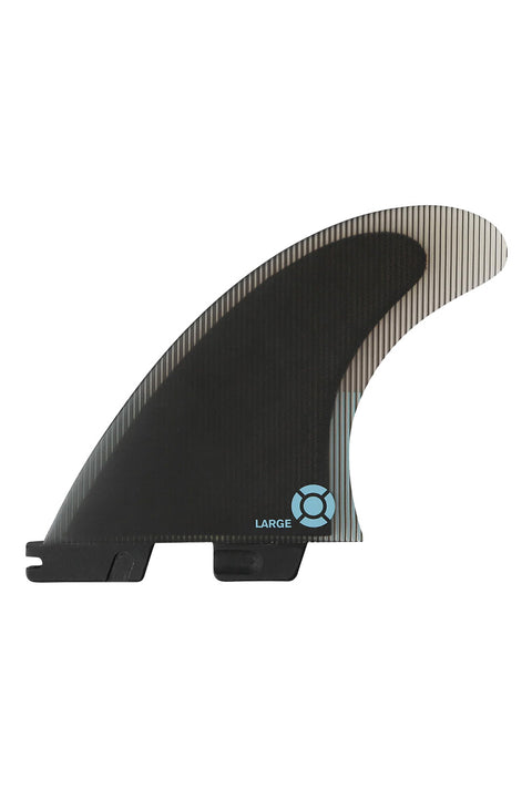 FCS II Performer PC Large Quad Fin Set - Tranquil Blue- Backside