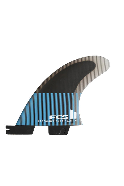FCS II Performer PC Large Quad Fin Set - Tranquil Blue- Rear fin