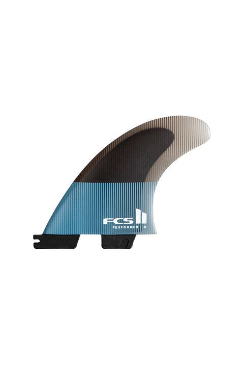 FCS II Performer PC Medium Tri Fin Set - Tranquil Blue- Front