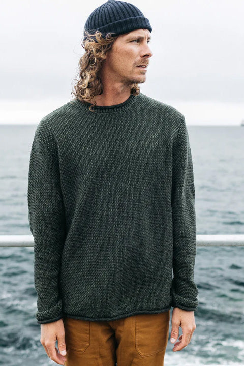 Finisterre Barents Jumper - Olive- Front