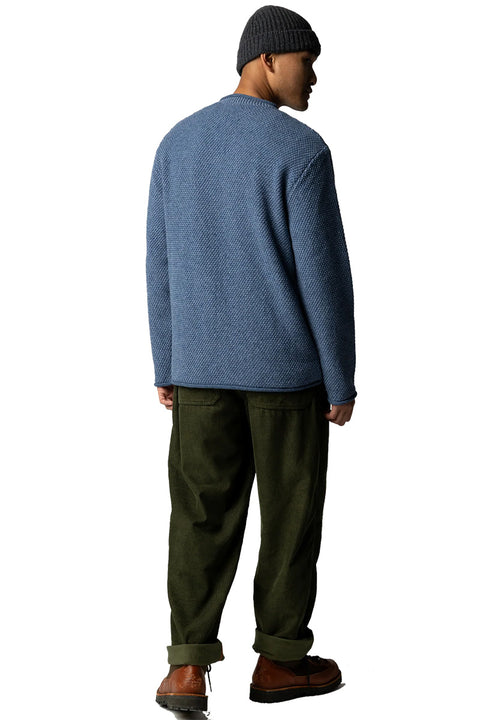 Finisterre Barents Jumper - Denim- Back
