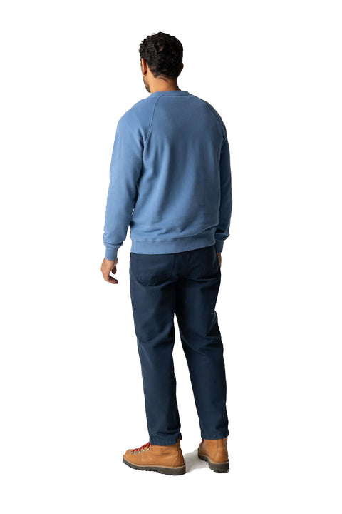 Finisterre Coho Sweatshirt - Horizon Blue- Back