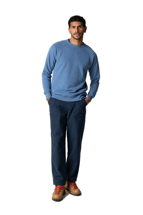 Finisterre Coho Sweatshirt - Horizon Blue- Front