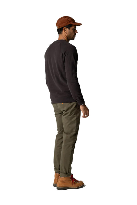 Finisterre Coho Sweatshirt - Burnt Umber- Back