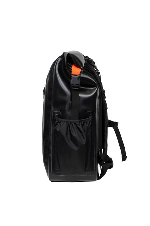Finisterre Drift 30L Waterproof Roll Top Backpack - Black- Side