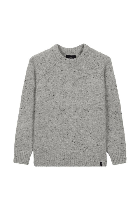 Finisterre Farne Crew Neck Knit Sweater - Dove Grey - No Model