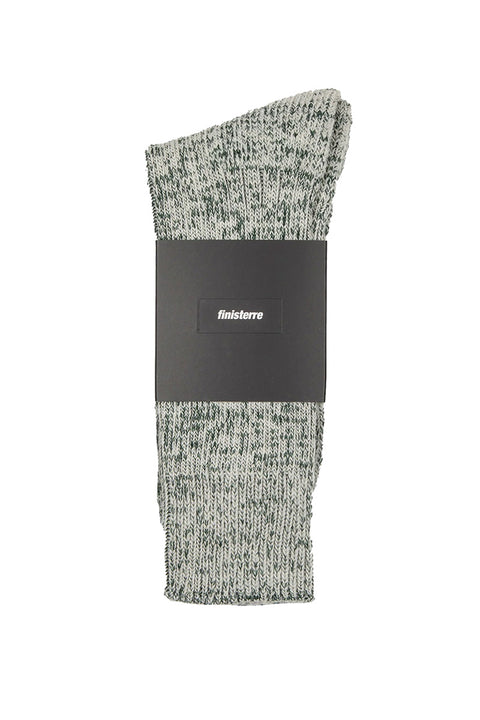 Finisterre Kelson Sock - Khaki Marl- In Packaging