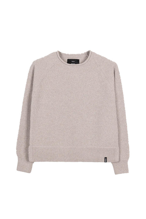 Finisterre Kerrow Stitch Jumper - Oat- Front
