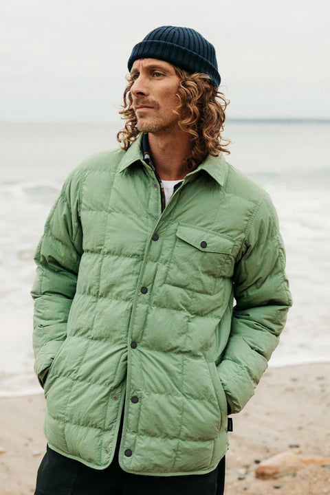 Finisterre Lapwing Shirt - Wild Sage - Front