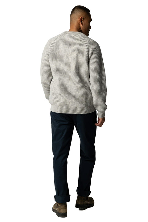 Finisterre Mora Jumper - Grey Marl- Back