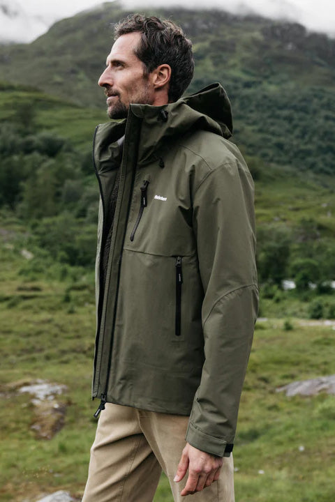 Finisterre Stormbird Jacket - Olive- Side