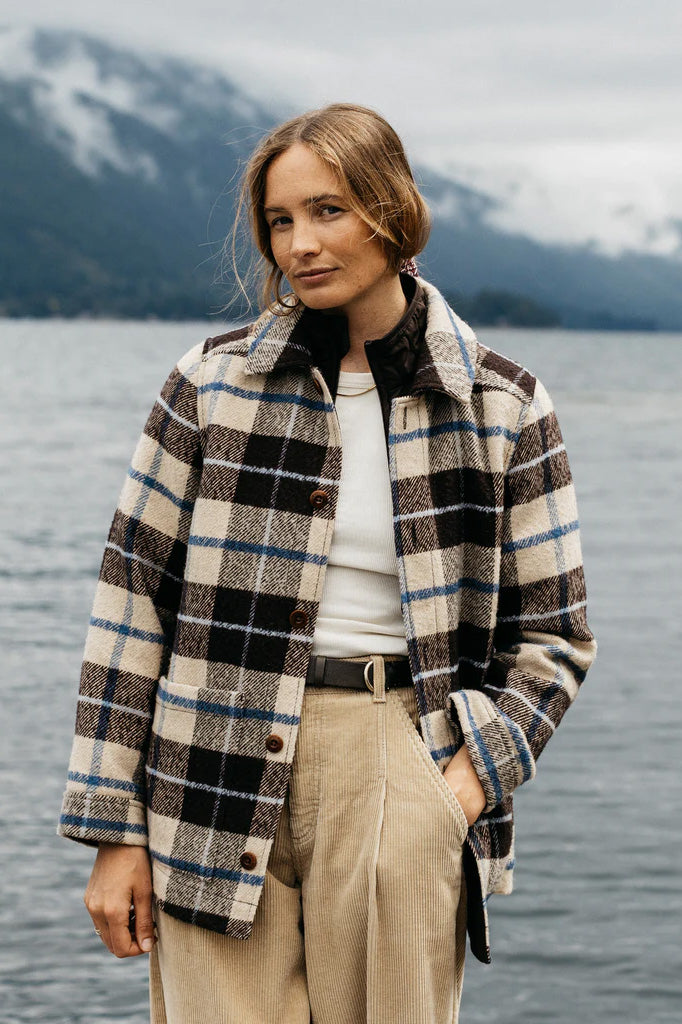 Finisterre Stowe Blanket Jacket - Calico Multi | Moment Surf Company