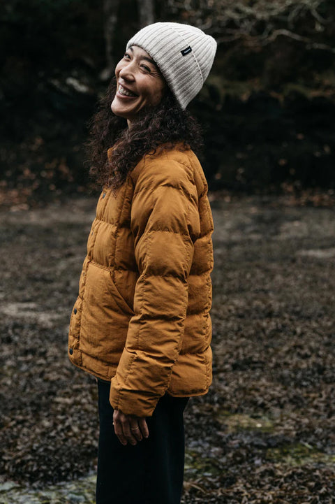 Finisterre Women's Lapwing Jacket - Dark Ochre - Side