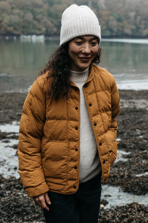 Finisterre Women's Lapwing Jacket - Dark Ochre - Front