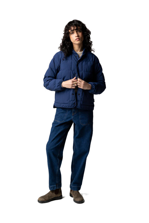 Finisterre Women's Lapwing Jacket - Deep Blue - No Background Front