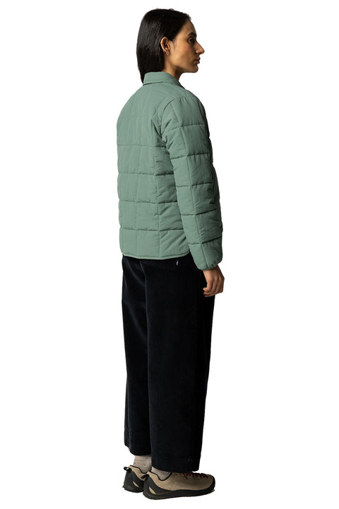 Finisterre Women's Lapwing Jacket - Sailboat Green- Back