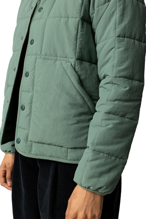 Finisterre Women's Lapwing Jacket - Sailboat Green- Close up on pockets