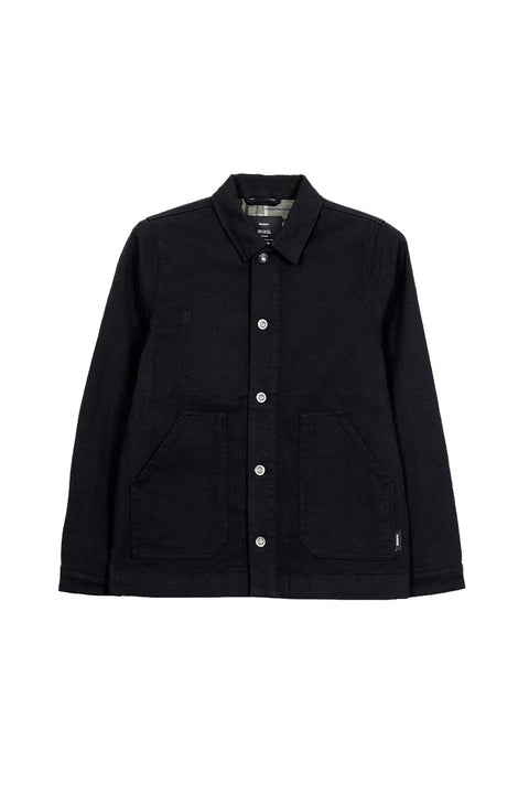 Finisterre Yarrel Flannel Lined Chore Jacket - Black - No Model