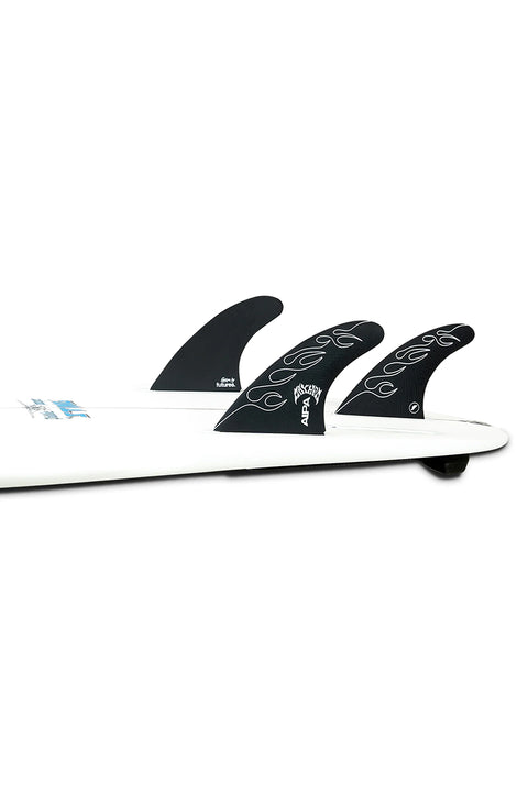 Futures Fins Aipa X Mayham 5 Fin Set - Black - Thruster On Board