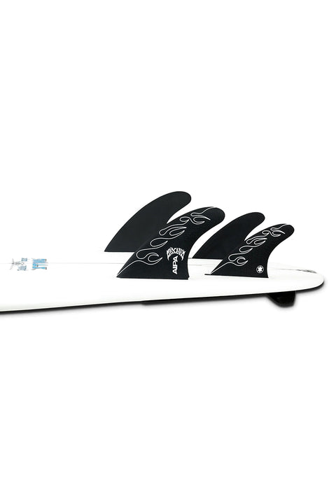 Futures Fins Aipa X Mayham 5 Fin Set - Black - Quad On Board