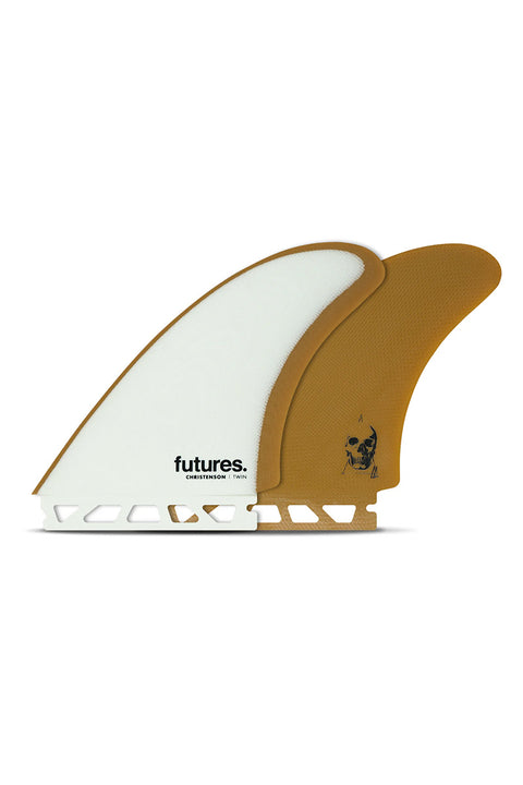 Futures Fins Christenson Twin Fin - Brown / White