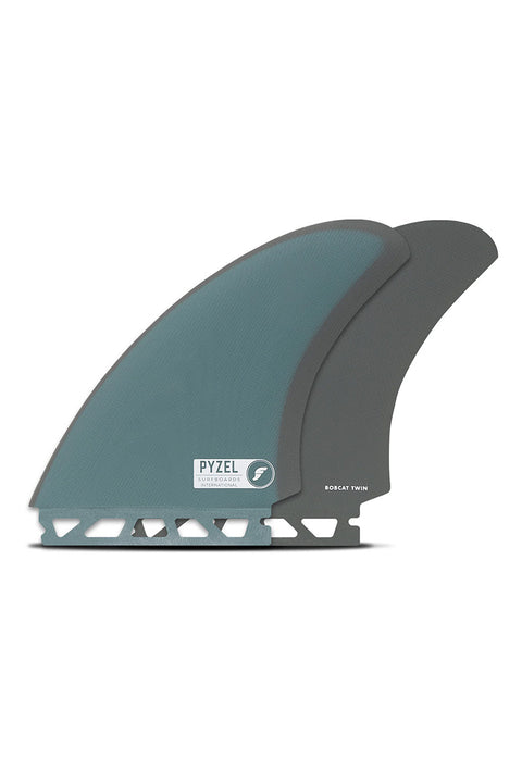 Futures Fins Pyzel Bobcat Twin Fin Set - Blue / Grey