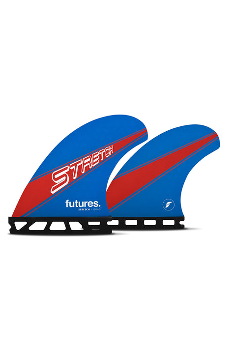 Futures Fins Stretch Quad Fin Set - Blue / Red