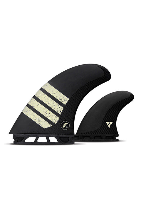 Future Fins T1 Alpha Series Twin + 1 Fin Set - Carbon / Tan
