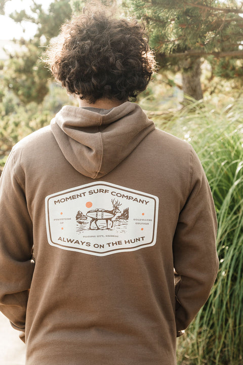 Moment Wave Hunting Hoodie - Walnut - Back