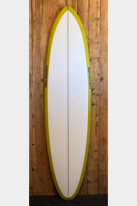 Love Machine 7'0" FM Surfboard - Yellow / White
