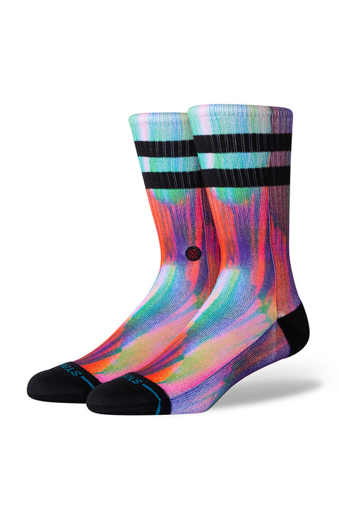 Stance X Melissa Poly Crew Socks - Roma - Multi- Side view on feet