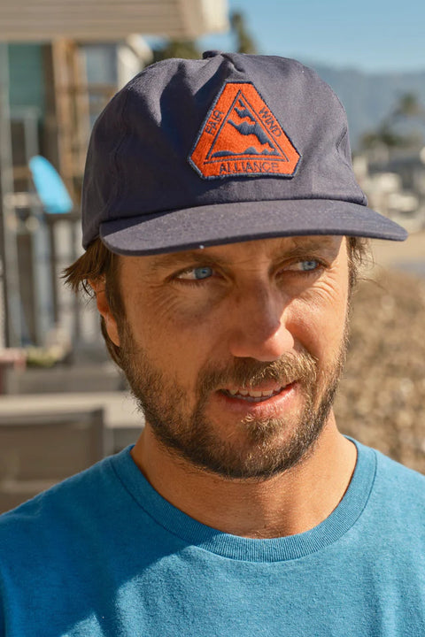 Mollusk Fair Wind Patch Hat - Faded Navy - Front