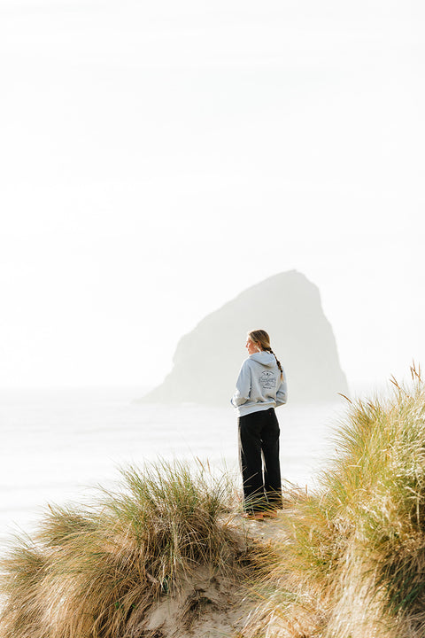 Moment Lady Glider Hoodie - Powder Blue - Back 3