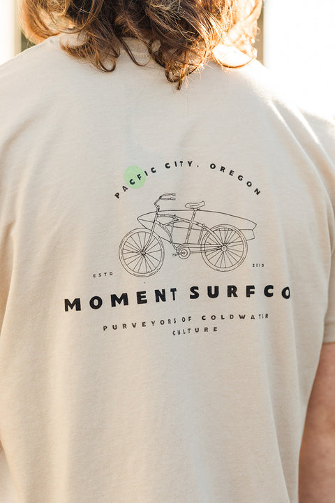 Moment Beach Bike Tee - Heather Tan