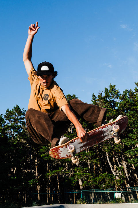 Moment Board Stack Corduroy Hat - Black - Skating
