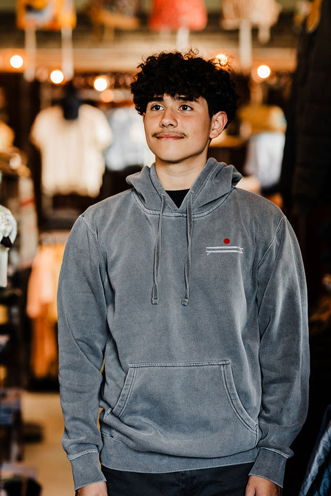 Moment Board Stack Pullover Hoodie - Pigment Black - Full Front