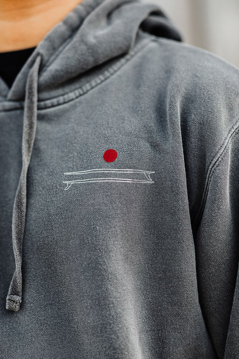 Moment Board Stack Pullover Hoodie - Pigment Black - Front