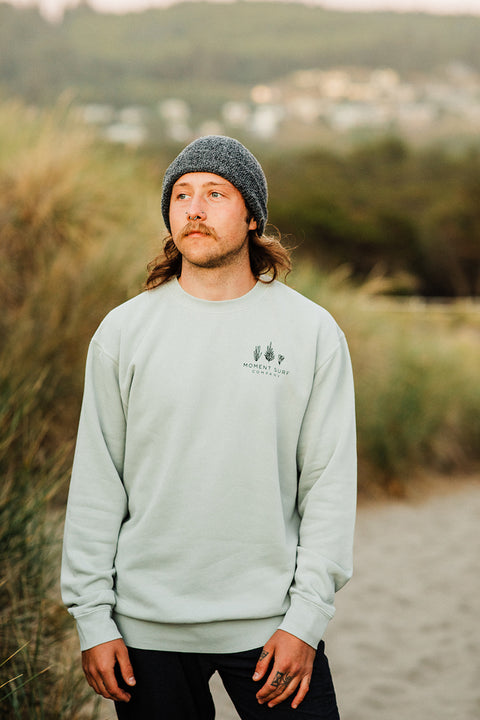 Moment Kelp Friends Crew Sweatshirt - Sage