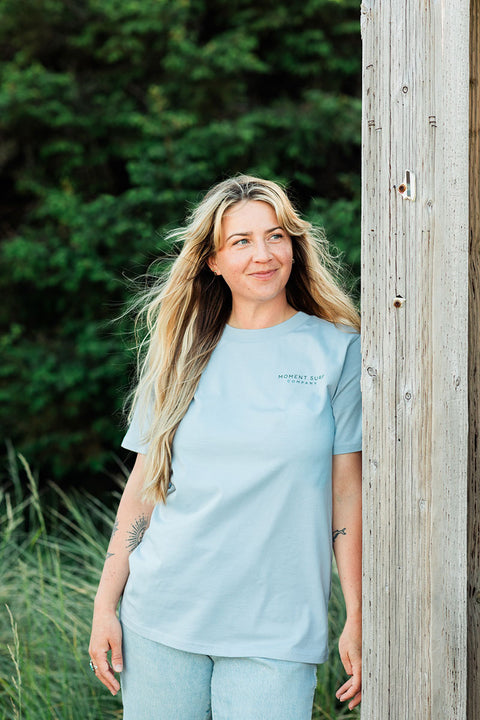 Moment Women's Surf Shack Tee - Powder - Front
