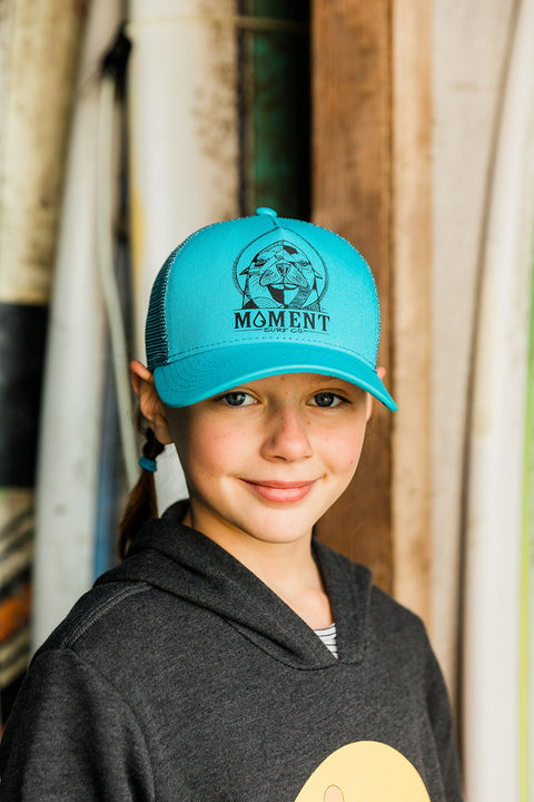 Moment Sea Lion Kids Hat - Tahiti Blue / Slate