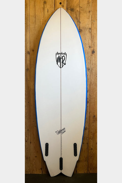 Mayhem X MR California Twin 5'10" Fish Surfboard - Bottom