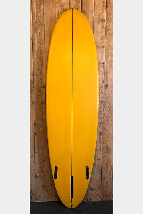 Murdey 7'0" Checkered Egg Surfboard - Bottom