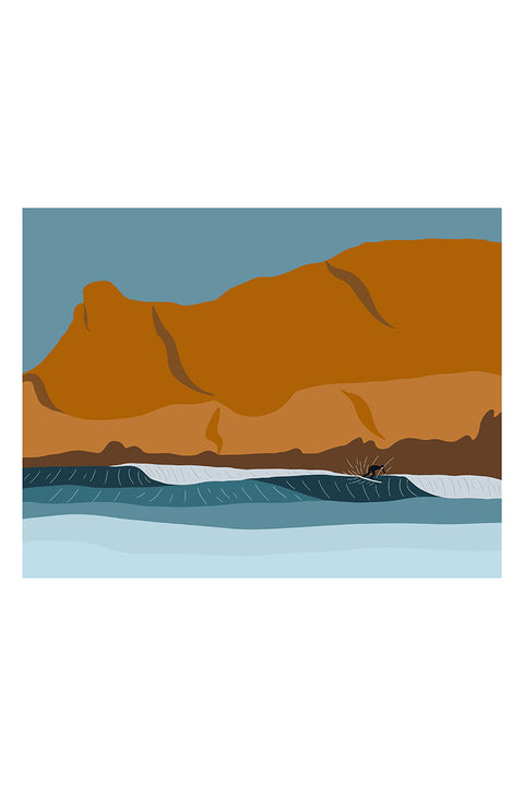 Muted Colors 8" x 10" Surf Art Prints - A Grown Grom