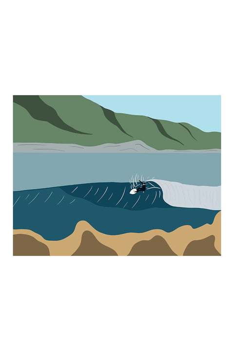 Muted Colors 8" x 10" Surf Art Prints - A Hobbit Sized Point