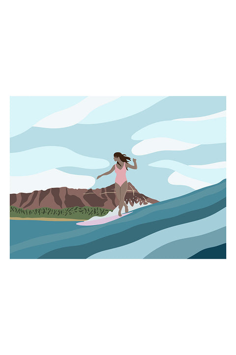 Muted Colors 8" x 10" Surf Art Prints - Cruisin