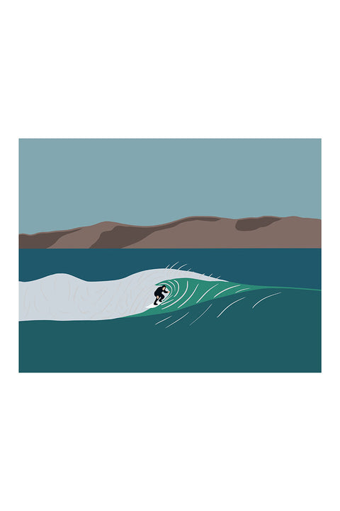 Muted Colors 8" x 10" Surf Art Prints - Pez Dispenser