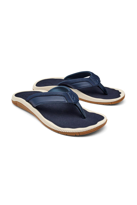 Olukai Kukulu Sandal - Trench Blue / Trench Blue - Both Sandals